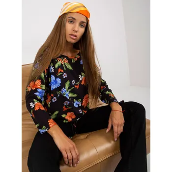 Dámské tričko Rue Paris Dámské tričko s dlouhým rukávem Thaddée navy S/M