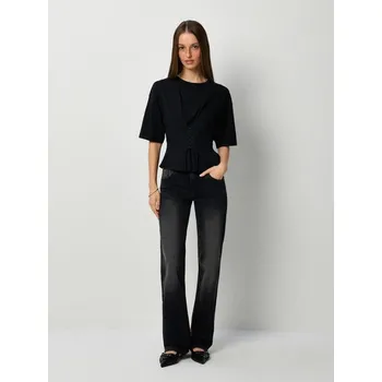 Dámské džíny Džíny zvony s nízkým sedem - 36 - House - černá - 950GQ-99J