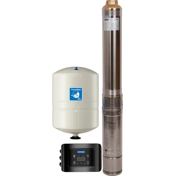 Čerpadlo Čerpadlo do vrtu průměru 120-150mm pro použití v domácnosti i na zahradě, set 4STE s FREKVENČNÍM MĚNIČEM Délka kabelů: 30 m