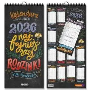 Kalendář Kalendarz 2026 ścienny planer Najfajniejszej...
