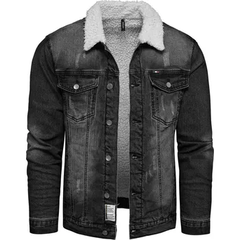 Pánský bomber Recea Pánská džínová bunda Sabegotir černá S