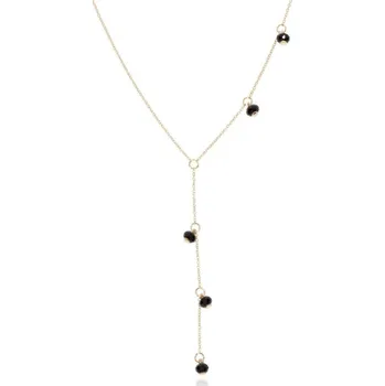 Řetízek Zlatnictví Helios Zlatý náhrdelníček s Onyxem