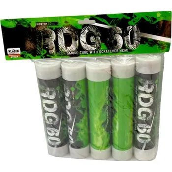 Zábavní pyrotechnika Dýmovnice škrtací zelená 5 ks