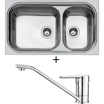 Nerezový dřez Nerezový dřez SET Foster BIG BOWL 1562 nerez + Deante CORIO BFC 060M chrom
