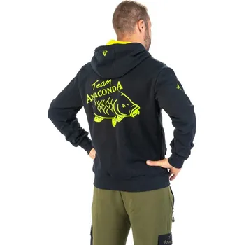 Rybářské oblečení Anaconda mikina Hi-Vis Team Zipper Hoodie XXXL
