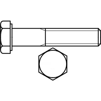 Šroub Šroub šestihranná hlava částečný závit jemný m 8x1.00x 45 pevnost 10.9 bez povrchu