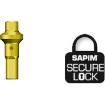 SAPIM nipl Alu Polyax 16 double square zlatý secure lock