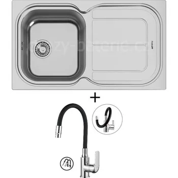 Nerezový dřez Nerezový dřez SET Foster ALIEN 1281 nerez + Kuchinox ELZA BKE 762D chrom/černá