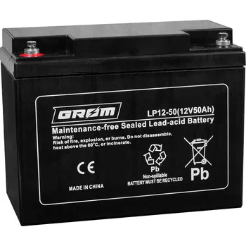 Motobaterie Gelová Baterie 12V50AH GROM AGM LP12-50