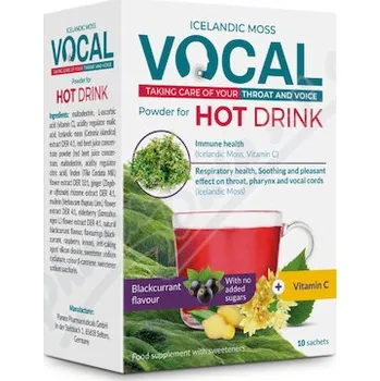 Instantní nápoj Vocal Hot drink s příchutí čer. rybízu sáčky 10ks