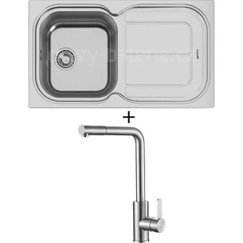 Nerezový dřez Nerezový dřez SET Foster ALIEN 1281 nerez + Laveo BONA BAB 269D nerez