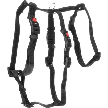 Postroj pro psa Postroj FLAMINGO Zera bezpečnostní černý (S) 35-50x40-50x32-50cm (1,5cm)