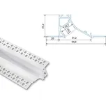 MCLED Profil AL 95/34mm AV bílý 2m komplet ML-761.066.43.2