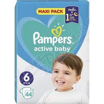 jednorázová plena Pampers Active Baby 6 plenky 13-18kg 44ks