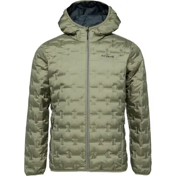 Pánské oblečení Pánská zimní bunda Columbia DELTA RIDGE II DOWN HOODED JACKET XL Zelená, Černá
