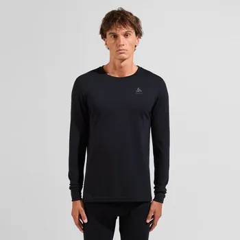 Odlo termo prádlo BL TOP crew neck l/s MERINO 200 2025/2026 Černá S Pánské