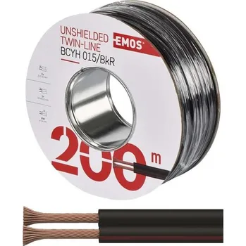 elektrický kabel EMOS S8130 dvojlinka nestíněná 2308201550 2x 0,15 mm 2 m