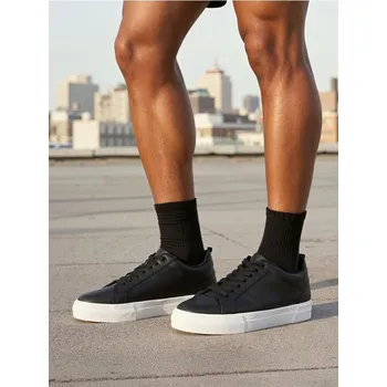 Pánská móda Sinsay - Tenisky z imitace kůže - černá - 038EP-99X - 038EP-99X-43