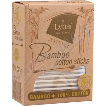 Vatová tyčinka Lybar Vatové tyčinky Natural krabička 200ks