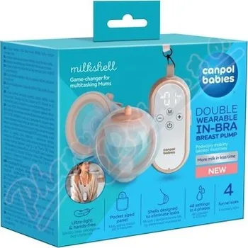 Odsávačka mléka Canpol babies Dvojitá mateřského mléka MilkShell