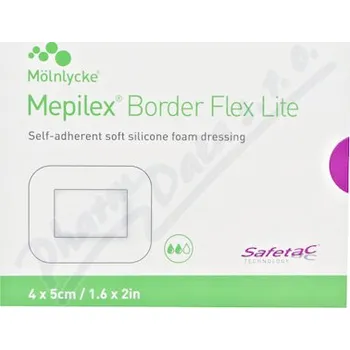 Krytí na ránu Mepilex Border Flex Lite pěn.sam.krytí 4x5cm 10ks
