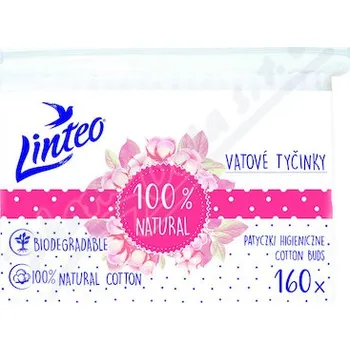 Vatová tyčinka Linteo Vatové tyčinky papírové 160ks