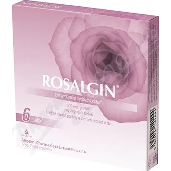 Lék na ženské potíže Rosalgin 500mg vag.gra.sol.6