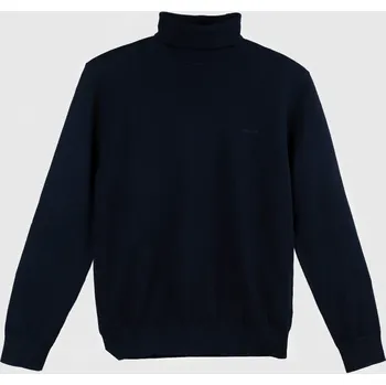 Pánský svetr ROLÁK GANT COTTON CASHMERE TURTLENECK EVENING BLUE