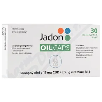 CBD Jadon OIL CAPS konop.olej 15mg CBD+vit.B12 cps.30