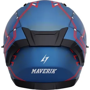 Helma na motorku Integrální helma STORMER BLASTER MAVERIK blue, metal matt M