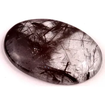 Sběratelství Kabošon Black Rutile č.6168 (39x26x7mm)