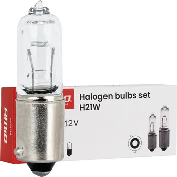 Autožárovka Halogenová žárovka H21W 12V 21W BAY9s 10ks AMiO-04514