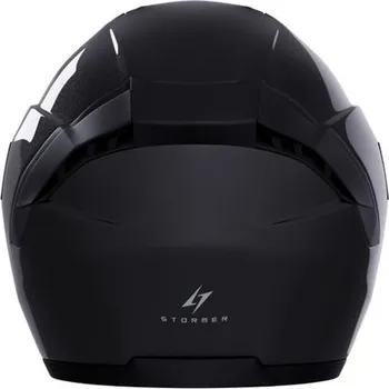 Helma na motorku Open face helmet STORMER RUN black pearly S