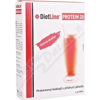 Speciální výživa DietLine Protein 20 koktejl jahoda v prášku 3x25g