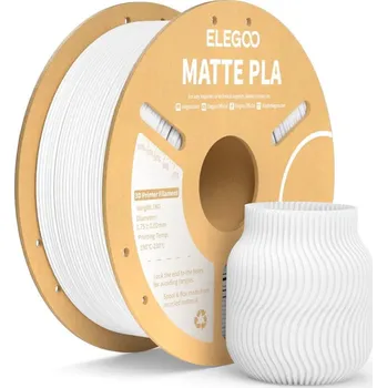Filament ELEGOO PLA MATTE Filament 1,75 mm, 1 kg Barva: Bílá 50.203.0251