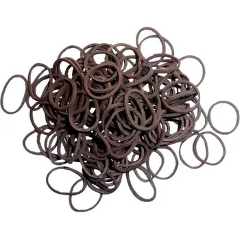 Čištění pro koně Gumičky do hřívy HIPPOTONIC čokoládové 450ks