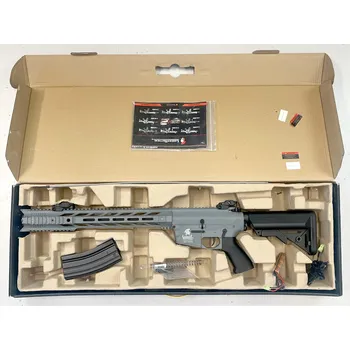 Airsoftová zbraň Lancer Tactical Airsoftová zbraň M4 SPR Interceptor Sportline (Gen.2) - šedá - SERVISOVANÁ