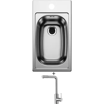 Nerezový dřez Nerezový dřez SET Foster 1000 1129 nerez + Laveo BONA BAB 269D nerez