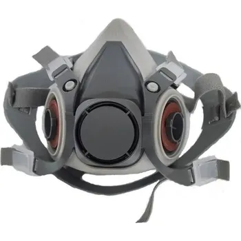 respirátor Ochranná polomaska 6200 s brýlemi a filtry Proti prachu Organickým parám Průmyslová plynová maska Chemické barvy ve spreji 12,5x11,5cm