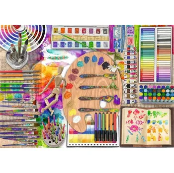Puzzle RAVENSBURGER Puzzle Paleta umělce XXL 500 dílků
