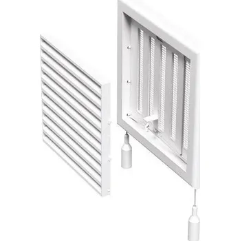 Větrací mřížka Dalap Mřížka GP LN krycí s mechanickou žaluzií 125 mm