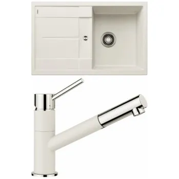 Granitový dřez Blanco Set 09-D 25 Metra 45 S Bílá soft + Kano-S Bílá soft