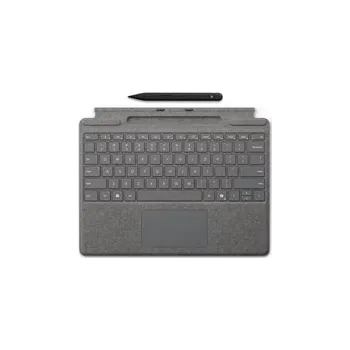 Klávesnice Microsoft Surface Pro Keyboard + Slim Pen, Pen Storage, Copilot Button CZ, Platinum
