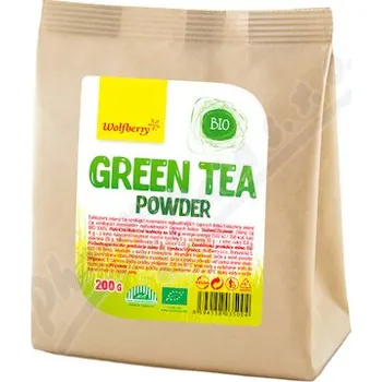 Čaj Green tea powder BIO 200g Wolfberry
