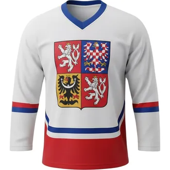 Fansport Dětský hokejový dres ČR bílý 140