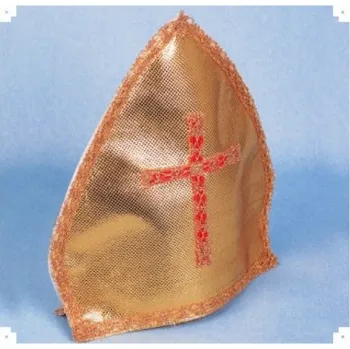 Party dekorace Lipta - Mikulášská čepice Zlatá - Divadelní kvalita