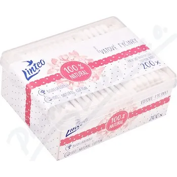Vatová tyčinka Linteo Vatové tyčinky papírové box 200ks
