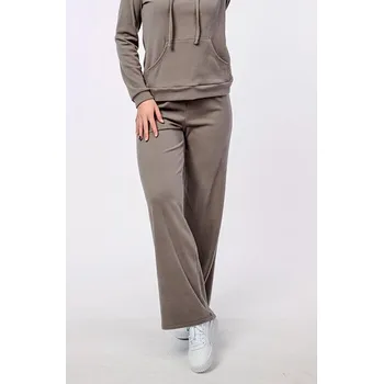 Široké šedohnědé fleecové kalhoty 317 délka normální velikost 4XL