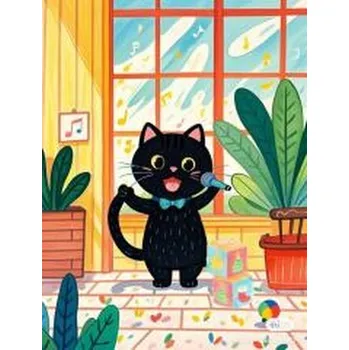 Dětské zboží Malowanie po numerach 40x50cm Śpiewający kotek