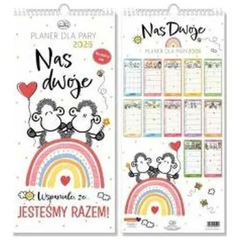 Kalendář Kalendarz 2026 ścienny planer Sheepworld dla pary
